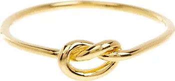 14K Yellow Gold Vermeil Thin Love Knot Ring | Nordstrom Rack