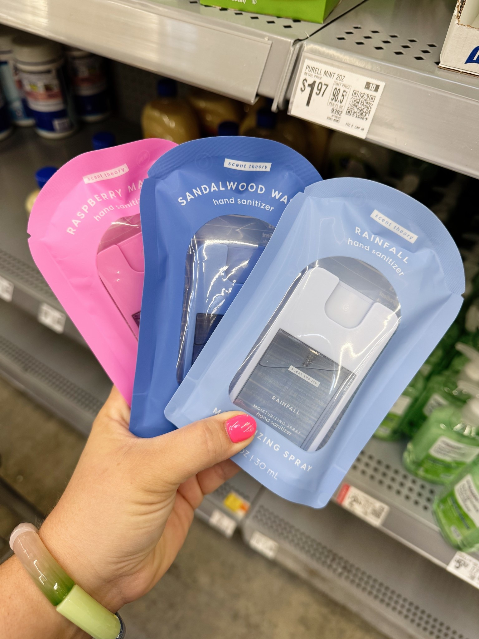 If you can catch them, grab them! The sandalwood wave is 10/10!!!!! 💙 #handsanitizer #backtoschool