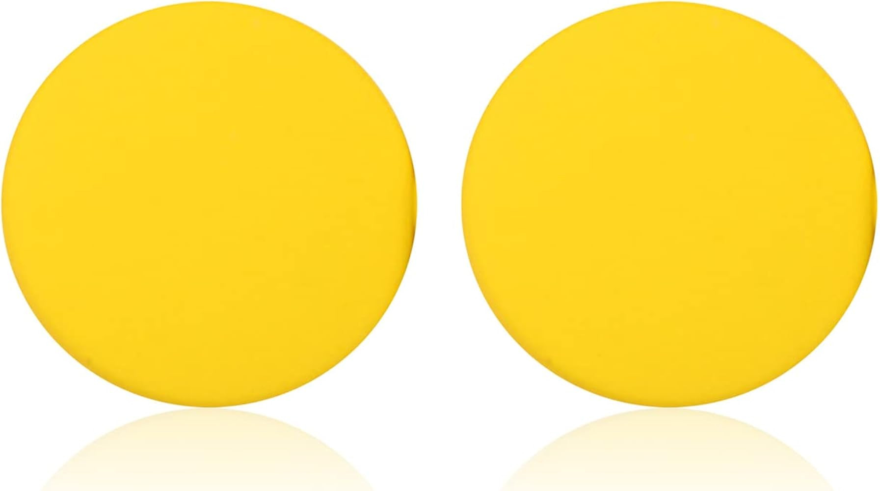 Colorful Round Button Stud Earrings for Women 80s Style Neon Colorful Statement Earrings | Amazon (US)