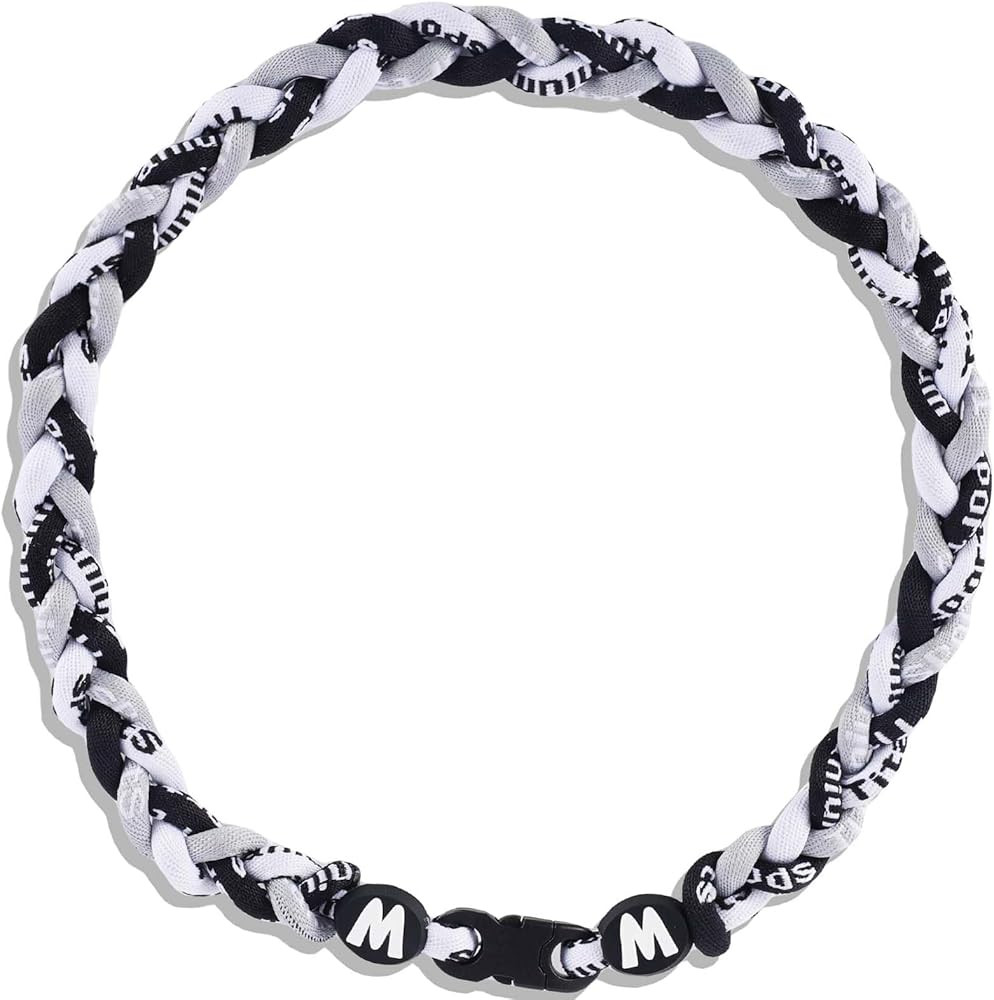 Willtok Premium 18inch Baseball Necklace w/Nylon Tri-Braided Rope Tornado Design | Amazon (US)