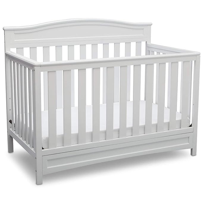 Delta Children Emery 4-in-1 Convertible Baby Crib - Greenguard Gold Certified, White | Amazon (US)