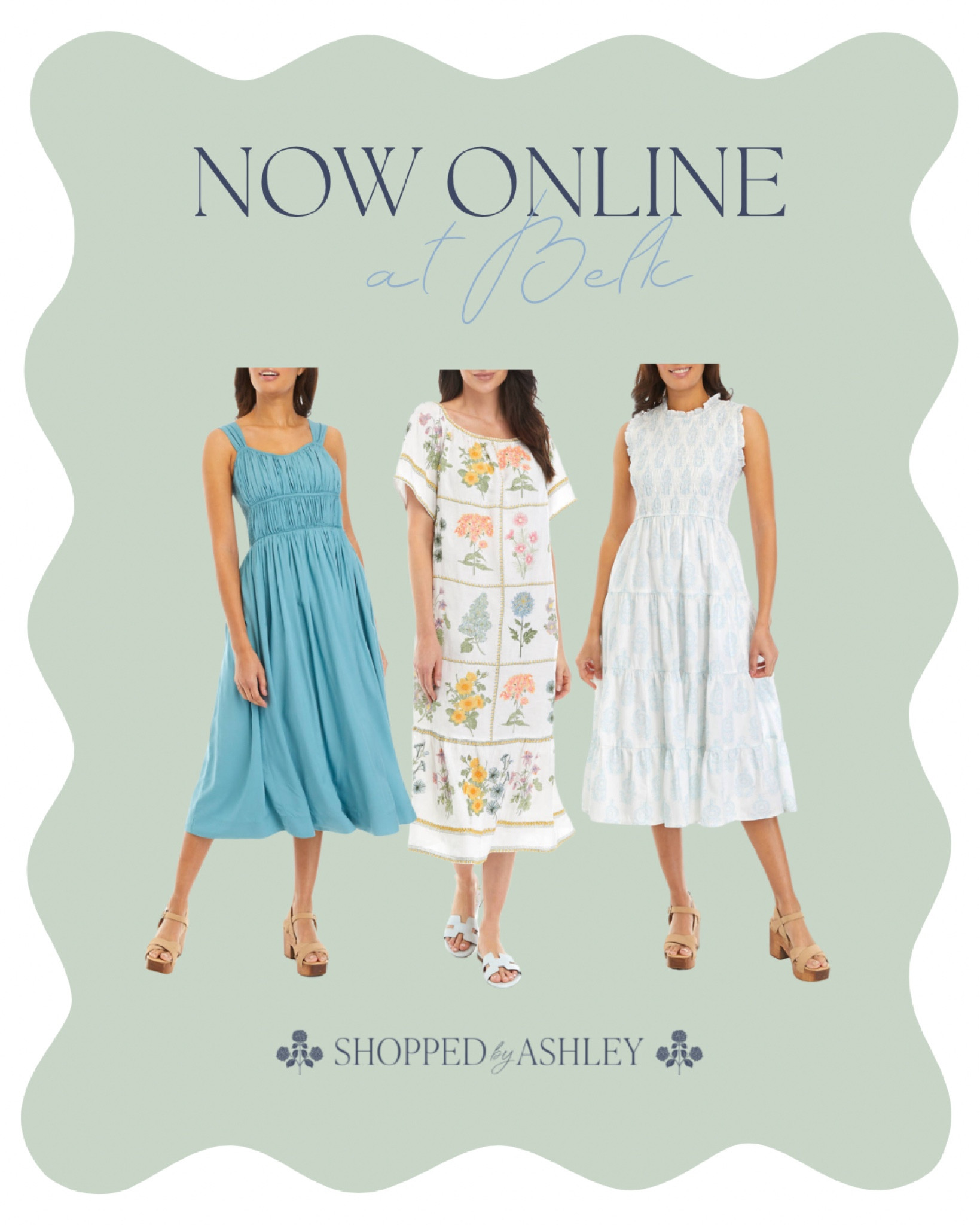 squid game red light green light dress Miss Circle Women Ucille Sage Green Embroidered Chiffon Maxi Dress main image 0