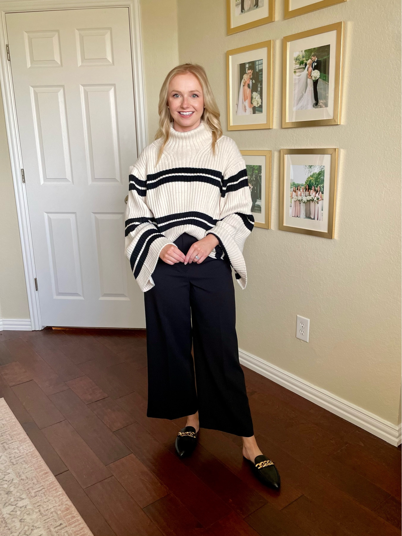 Teacher outfit idea! Exact pants are Zara, but linked similar. Wearing an XS in sweater | teacher outfit, business casual, workwear 

#LTKFind #LTKSeasonal #LTKworkwear