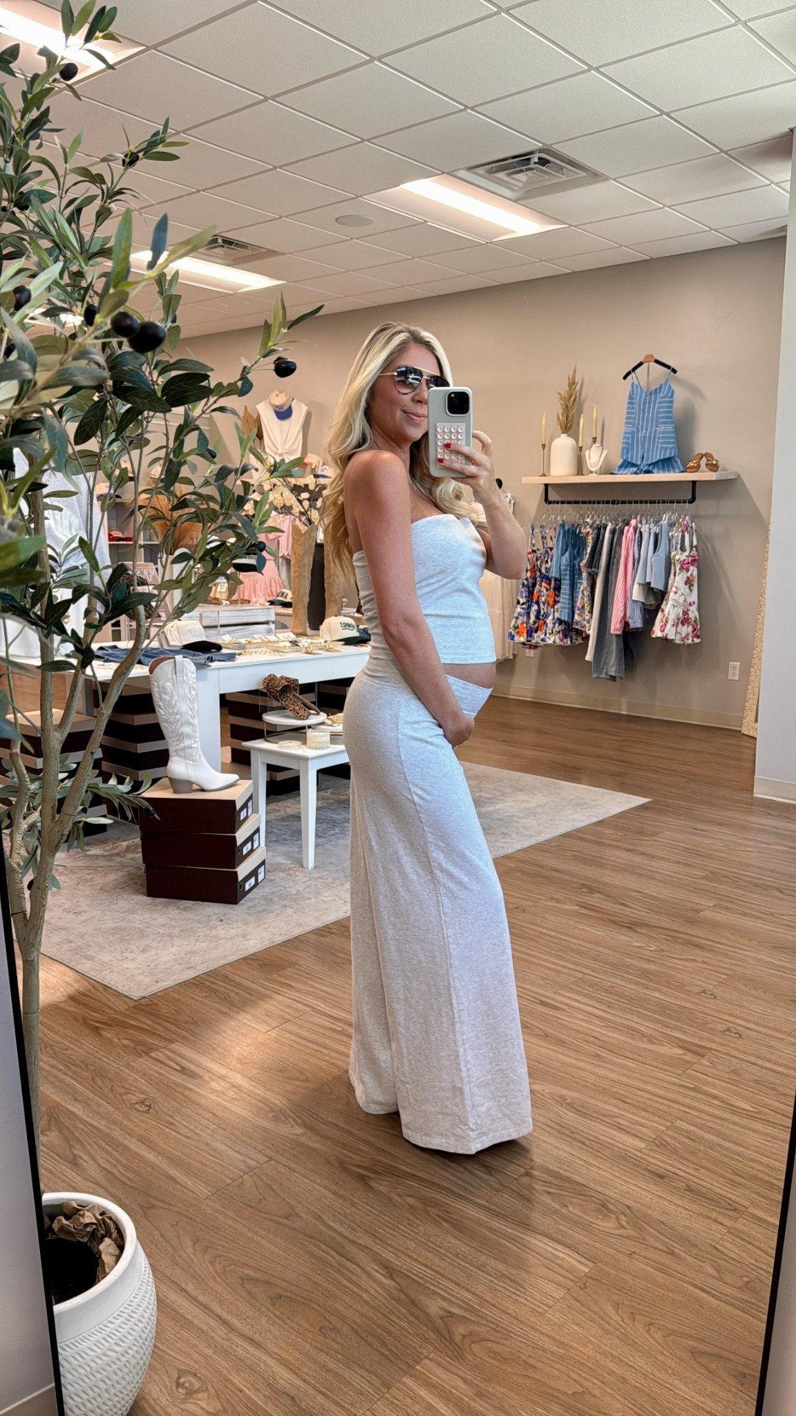 My new favorite pregnancy fit ✨ SO stretchy & comfy for the growing bump but also so cute for non-maternity too! 

I sized up several sizes in the top & it’s a little big but I’m hoping it will fit through the rest of my pregnancy. The pants are the best thing I’ve ever put on my body. 

Top: XL 
Pants: Small

*I would stick to your true size in both pieces if not bumping! 😊

#LTKBump #LTKStyleTip #LTKFindsUnder100