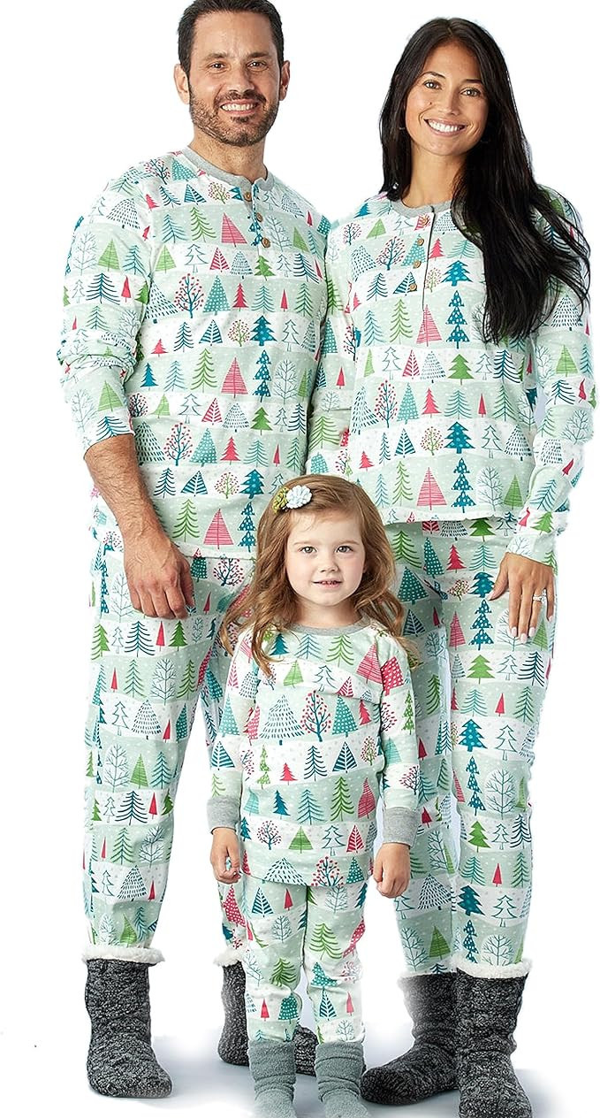 HonestBaby Organic Cotton Holiday Family Jammies Pajamas | Amazon (US)