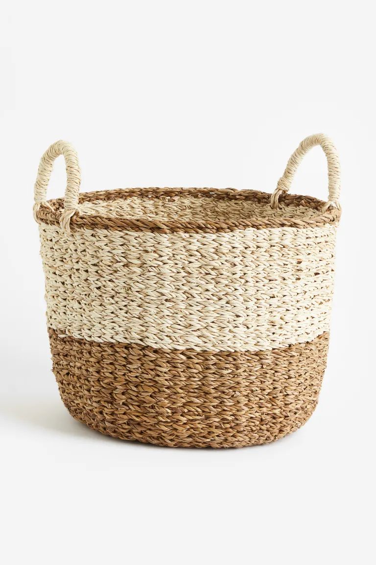 Handmade Storage Basket - Beige/color-block - Home All | H&M US | H&M (US + CA)