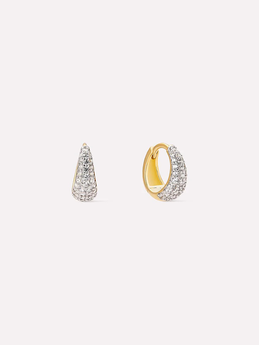 Huggie Earrings - Nate Pave | Ana Luisa