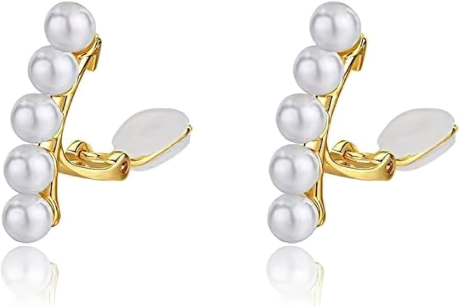Pearl Clip On Earrings Non Pierced Clip Earrings Cuff Jewelry For Women | Amazon (US)