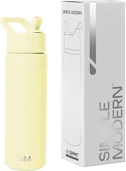 Simple Modern Kids Water Bottle with Straw Lid | Vacuum Insulated Stainless Steel Metal | Reusabl... | Amazon (US)