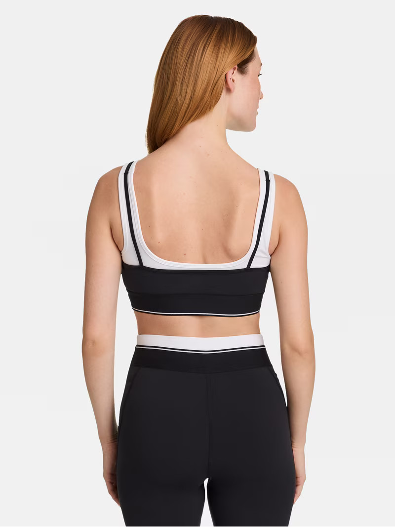Reebok Women's Horizon Layered Bra Tank with Removable Cups, Sizes XS-XXXL | Walmart (US)