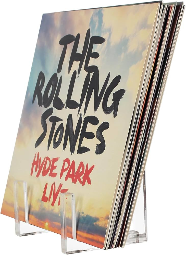 Vinyl Record Storage - Clear Acrylic Record Holder and Book Organizer. Stylishly showcase your vi... | Amazon (US)