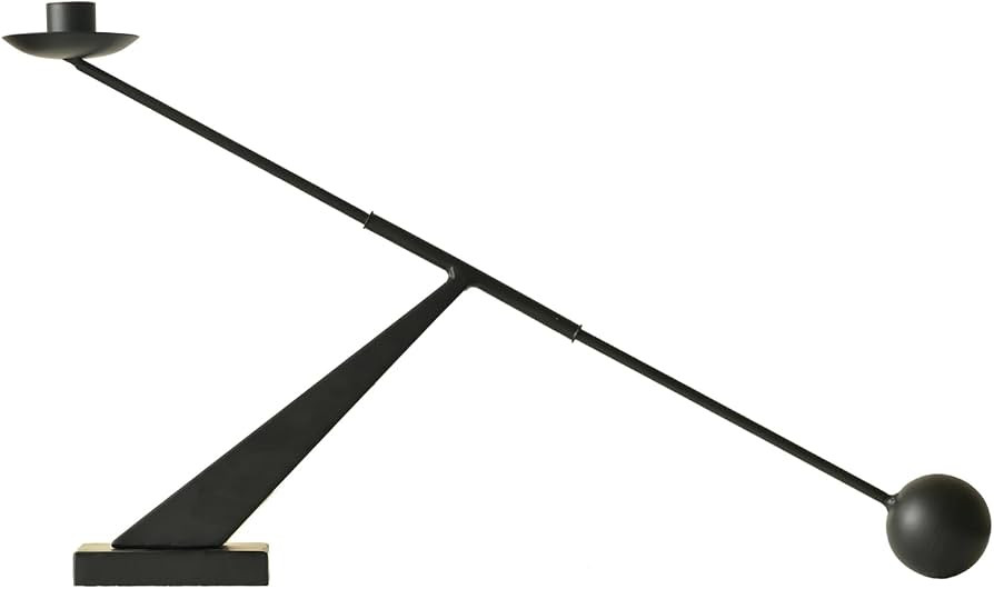 Modern Candle Holder Decor, Black Decorative Tapered Candlestick Holders, Candle Holder for Livin... | Amazon (US)