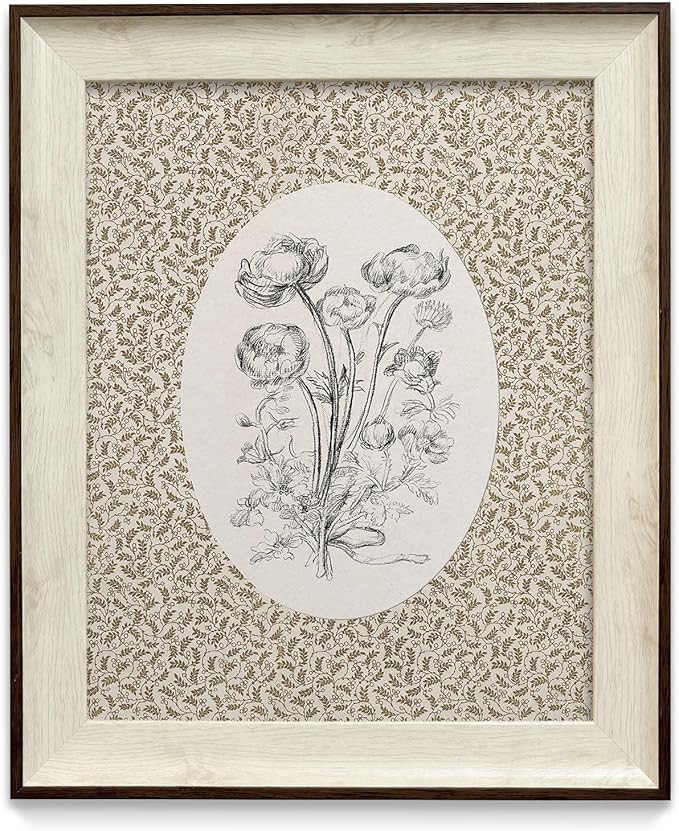 razliubit Vintage Flower Wall Art Prints, Replaceable Framed Vintage Wall Decors for Room Aesthti... | Amazon (US)