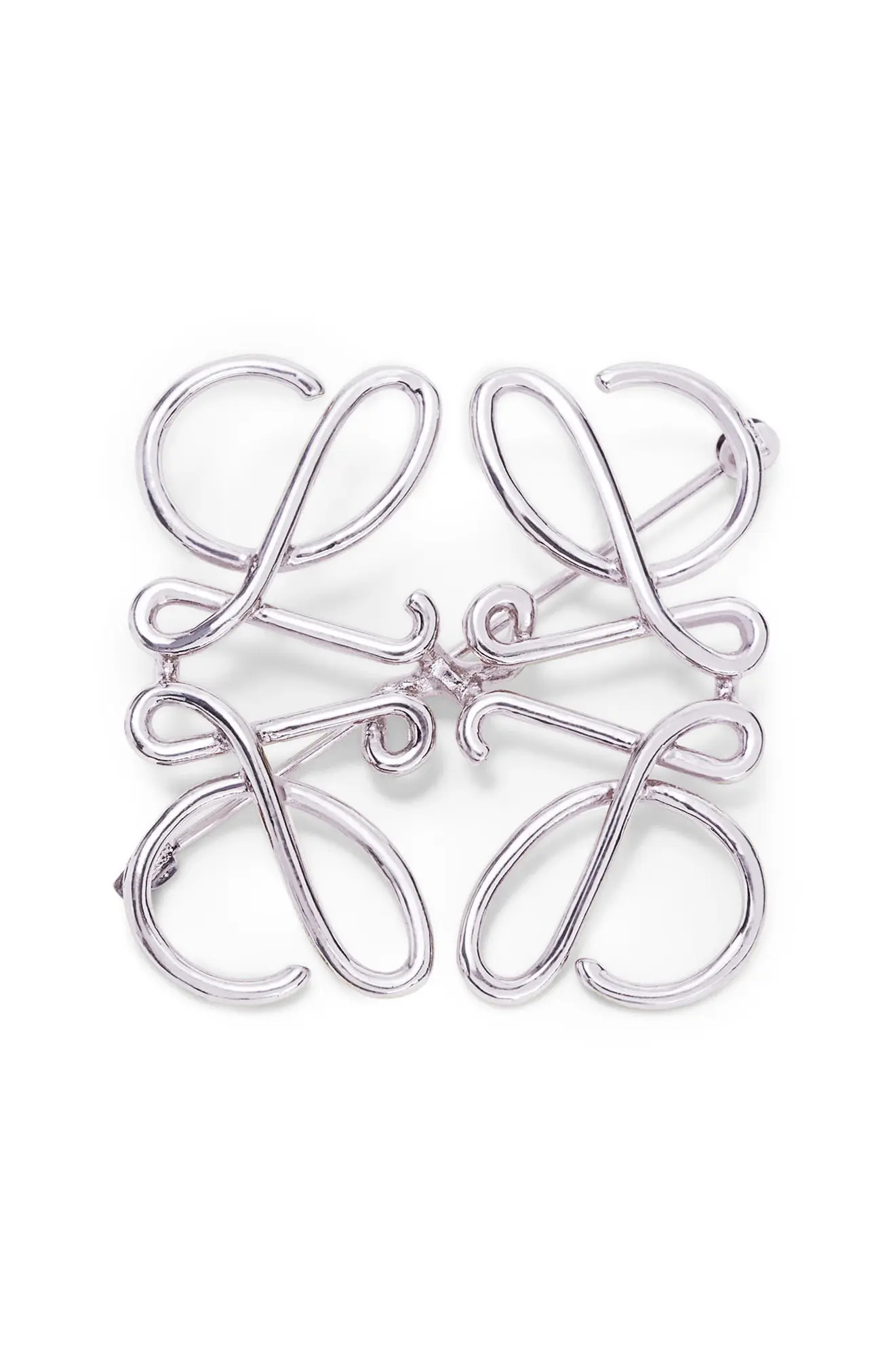 Loewe Anagram Brooch in 9230 Palladium at Nordstrom | Nordstrom