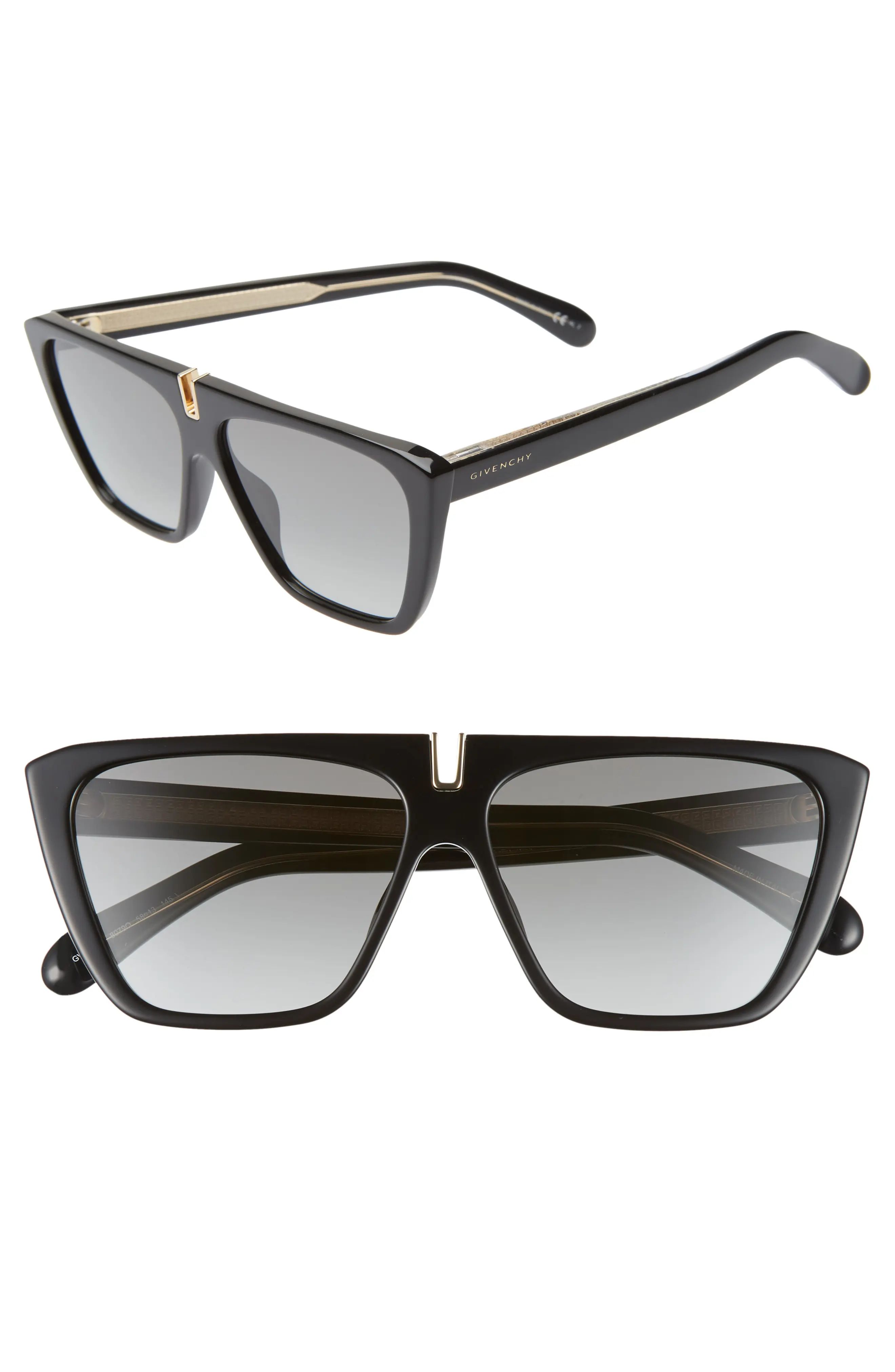 Givenchy 58mm Flat Top Sunglasses | Nordstrom | Nordstrom