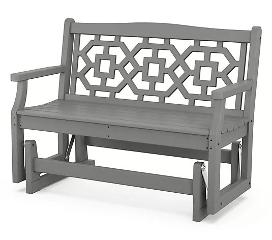 Martha Stewart by POLYWOOD Chinoiserie 48" Glider - QVC.com | QVC