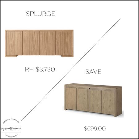 Amazon Home Find: Designer look for less wood sideboard available in multiple finishes including black and grey washed oak. This wood console is similar to the RH Enzo sideboard that costs nearly $4,000. Amazon home must have // Amazon furniture // look for less home // modern sideboard for entryway // sideboard for dining room // RH inspired

#LTKhome #LTKsalealert #LTKstyletip