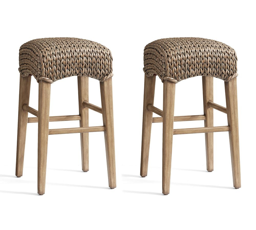 Seagrass Backless Counter Stool | Pottery Barn (US)