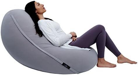 Moon Pod Adult Beanbag Chair, Gray - The Zero-Gravity Bean Bag for Stress, Anxiety, and All Day D... | Amazon (US)