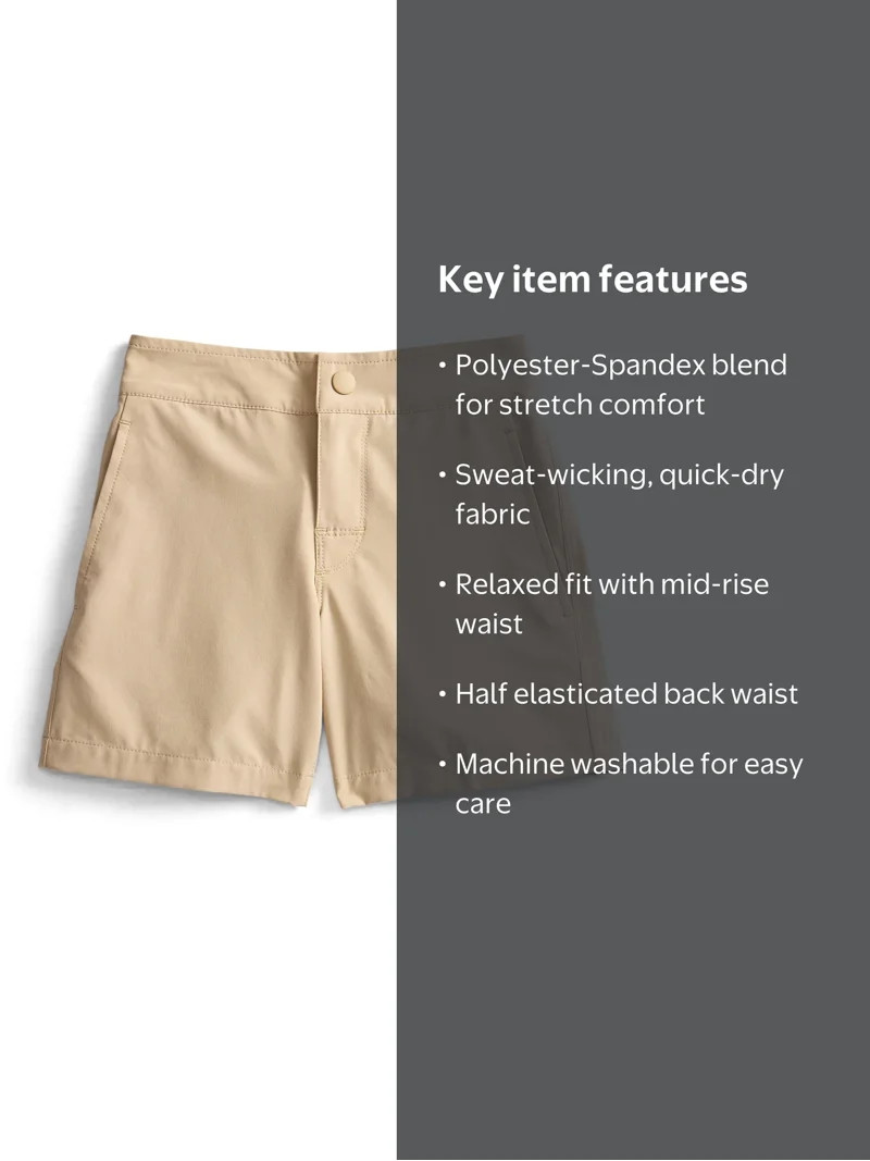 Athletic Works Boys Active Performance Shorts, Sizes 4-18 | Walmart (US)