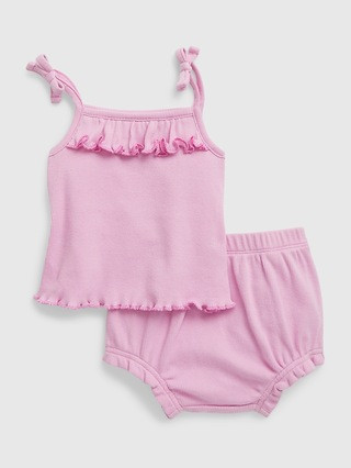 Baby 100% Organic Cotton Ribbed Two-Piece Outfit Set | Gap (CA)