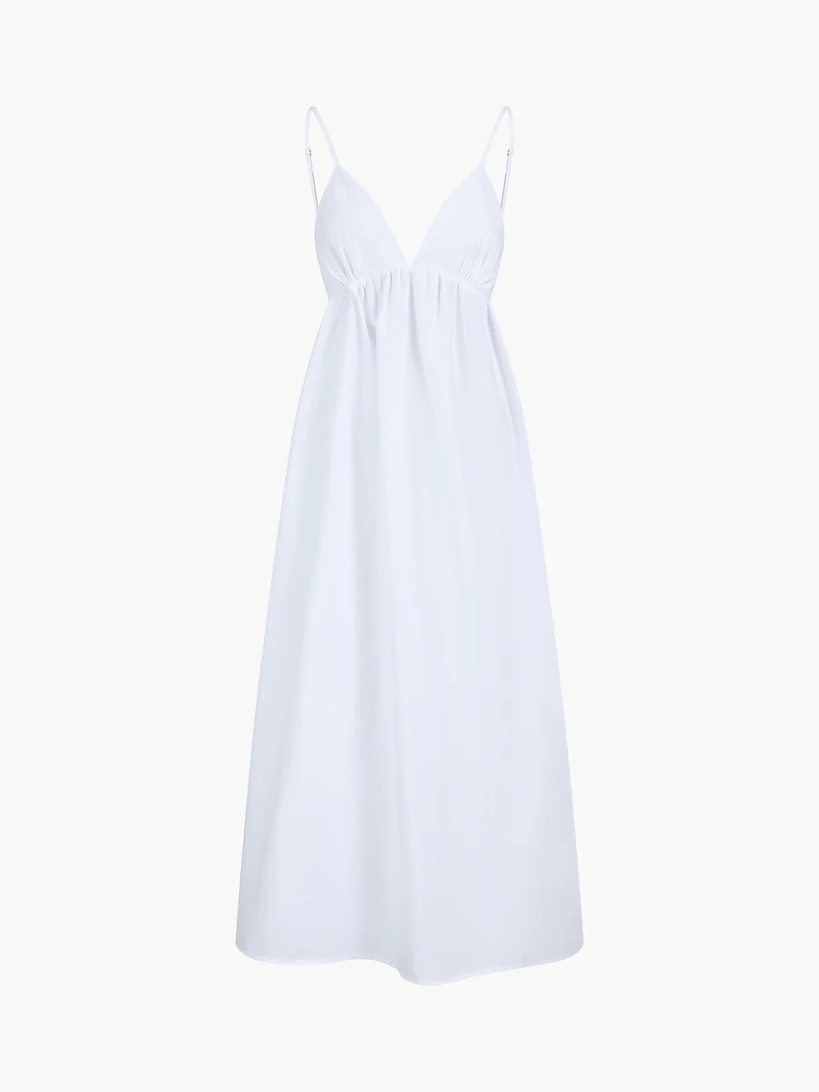 Coastal Cowgirl Open Back Long Dress | Commense