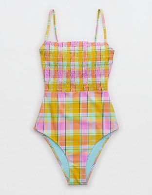 Aerie Smocked One Piece Swimsuit | American Eagle Outfitters (US & CA)