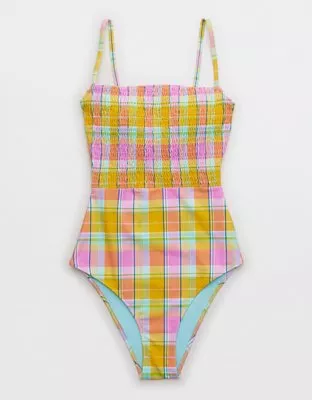 Aerie Smocked One Piece Swimsuit curated on LTK