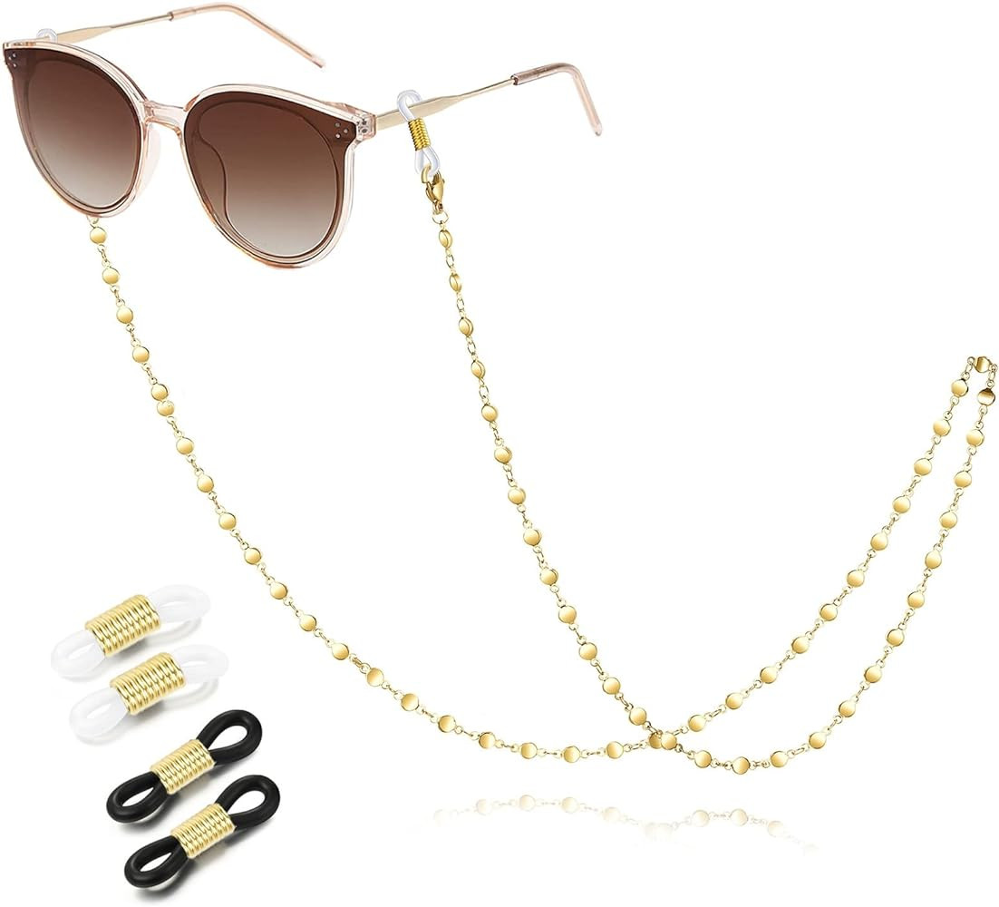 SAM & LORI Stylish Eyeglass Chain for Women-Silver/Gold/Rosegold/Black | Amazon (US)