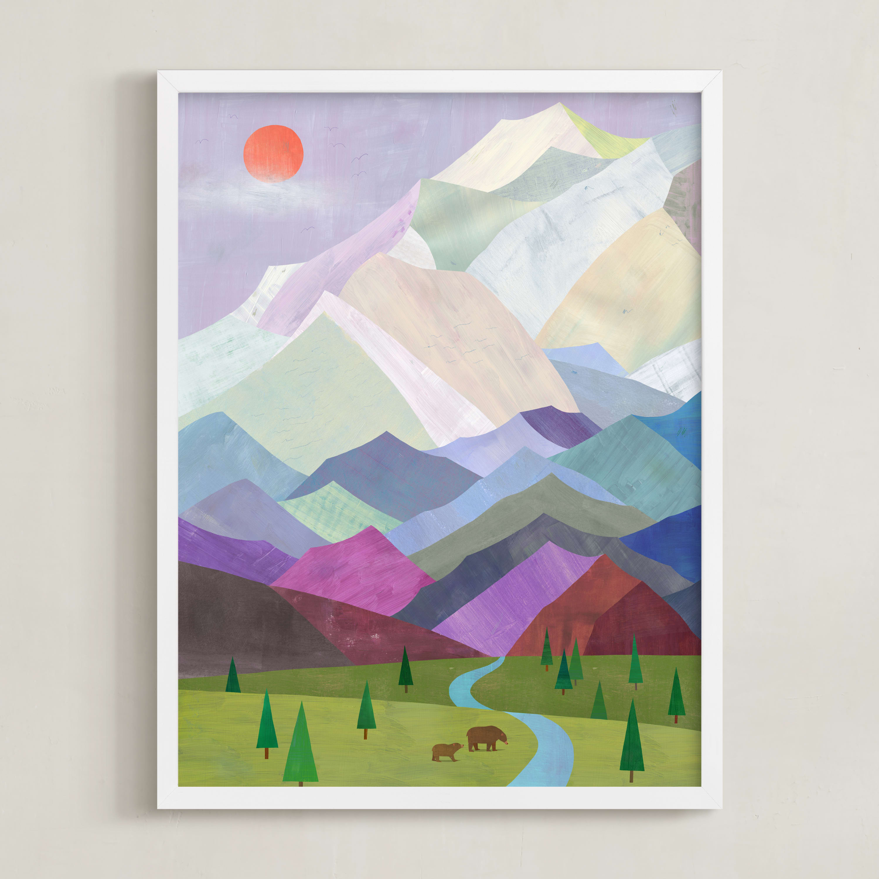 "Denali, Alaska" - Mixed Media Limited Edition Art Print by melanie mikecz. | Minted