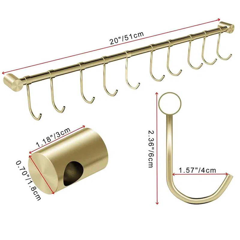 Mercer41 Stainless Steel Round Wall Mounted Pot Rack | Wayfair | Wayfair North America