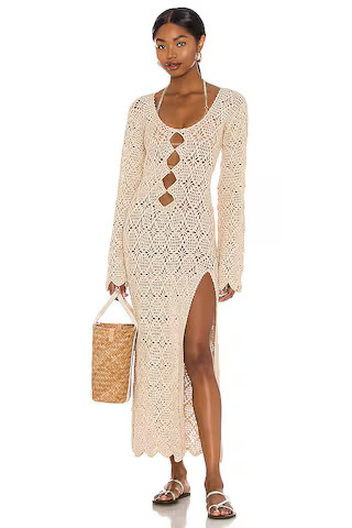 Tularosa Tarik Maxi Dress in Creme from Revolve.com | Revolve Clothing (Global)