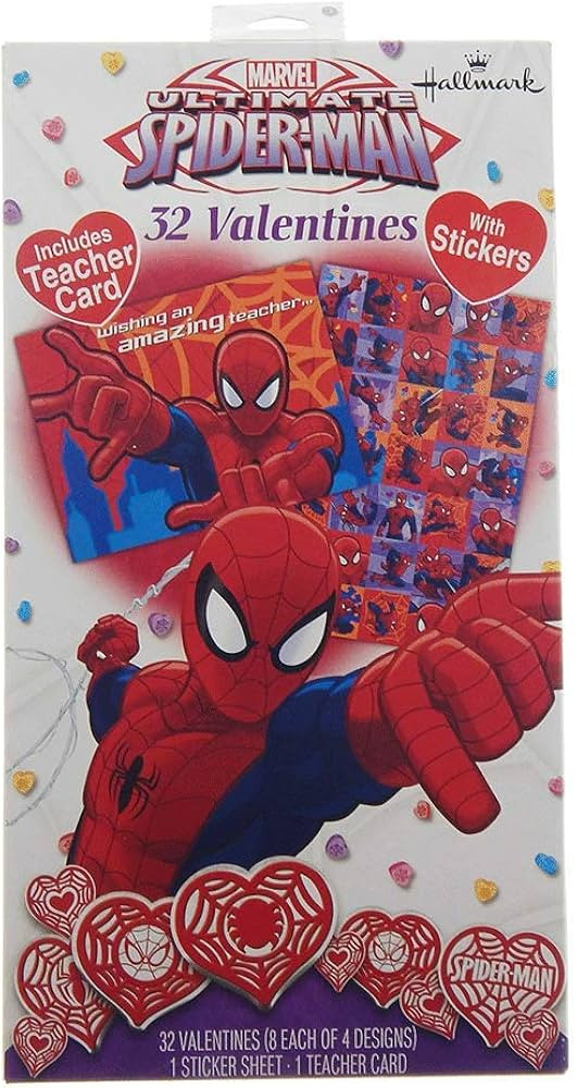 Hallmark Valentine Boxed Spiderman Greeting Cards - 32 Ct | Amazon (US)