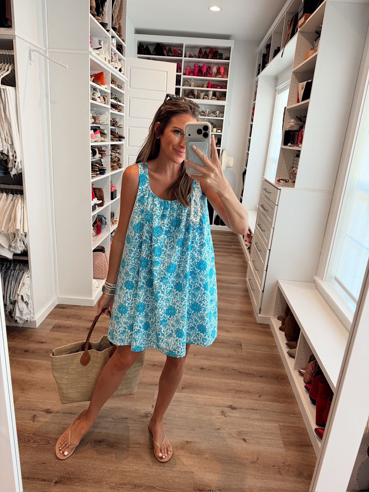 In a small dress, sandals, sunglasses and accessories- fits tts.

#LTKootd #LTKgrwm #LTKSeasonal