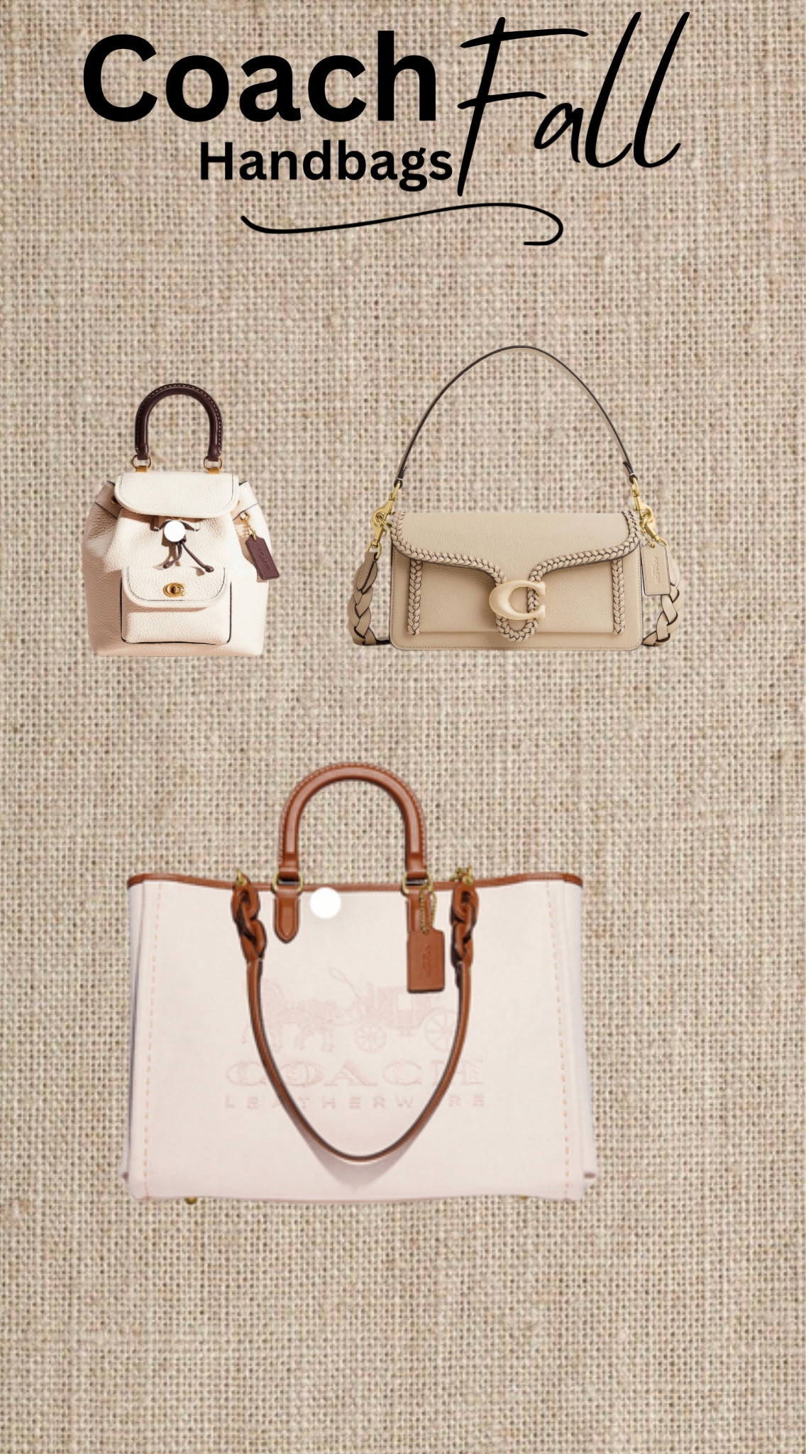 Coach Fall handbags are so cute. The neutral colors are perfect for Fall/Winter. 

#LTKstyletip #LTKitbag #LTKFind