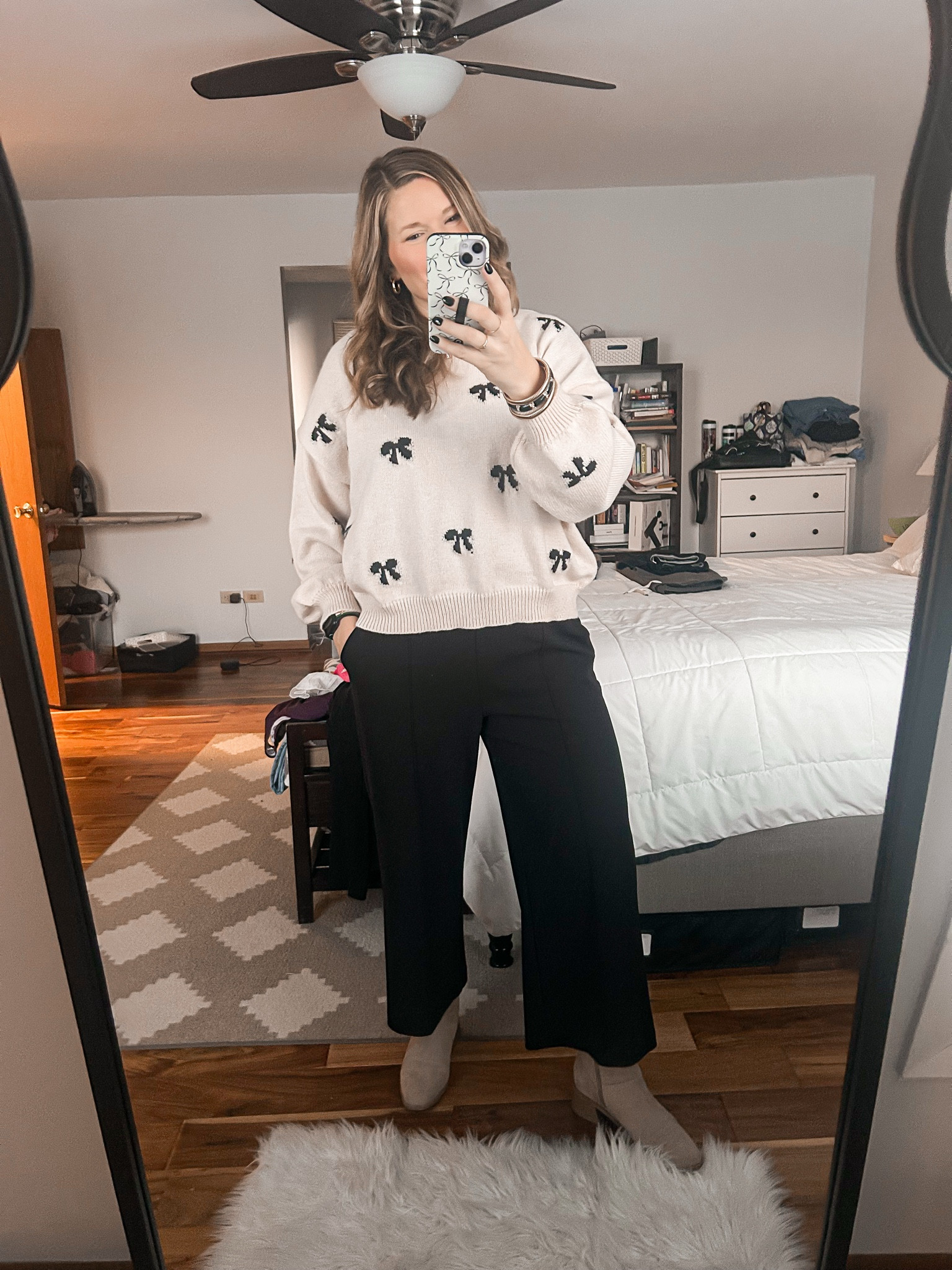 Day 6️⃣ of the semester! Love this new bow sweater 🥰🥰

#LTKWorkwear #LTKMidsize #LTKFindsUnder50