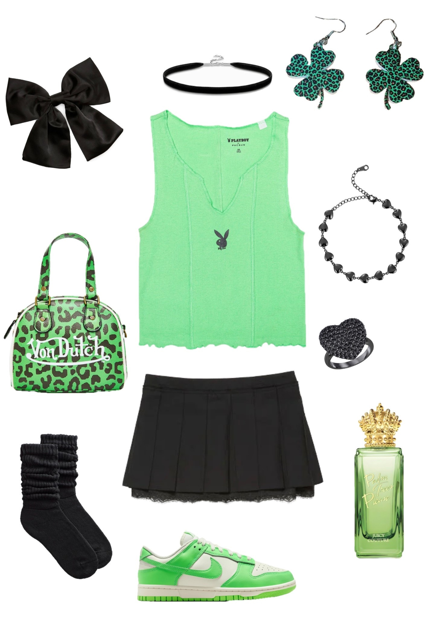 Y2K St Patrick’s Day outfit ☘️ 

#LTKSeasonal #LTKspring