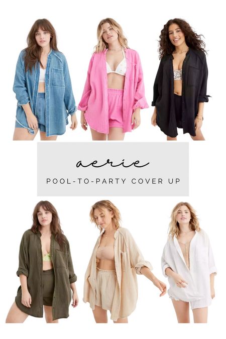 Aerie pool to party cover up is still on sale! Most sizes/colors are still in stock too!

#LTKunder50 #LTKsalealert #LTKFind