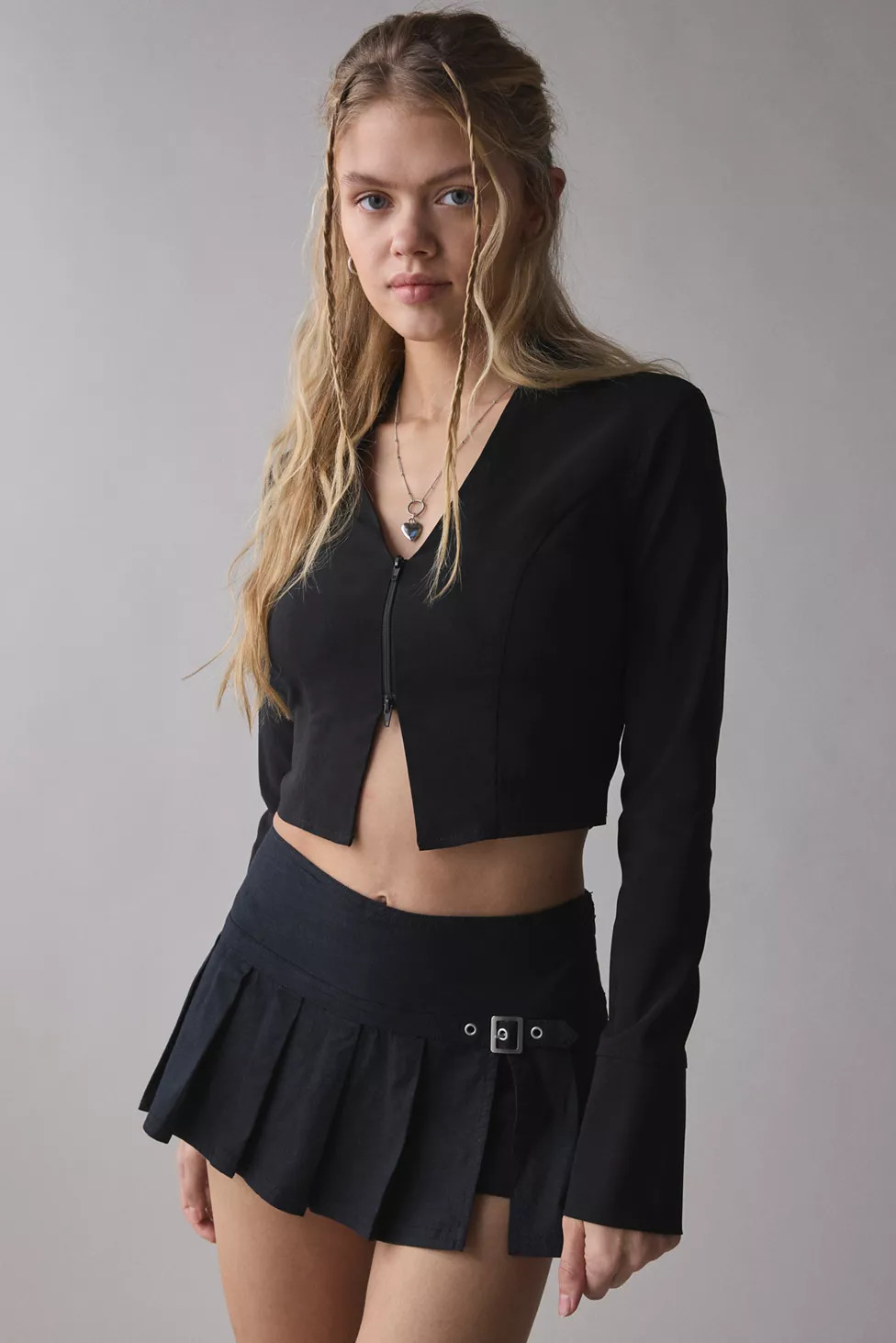 BDG Shaina Belted Linen Micro Mini Skort | Urban Outfitters (US and RoW)