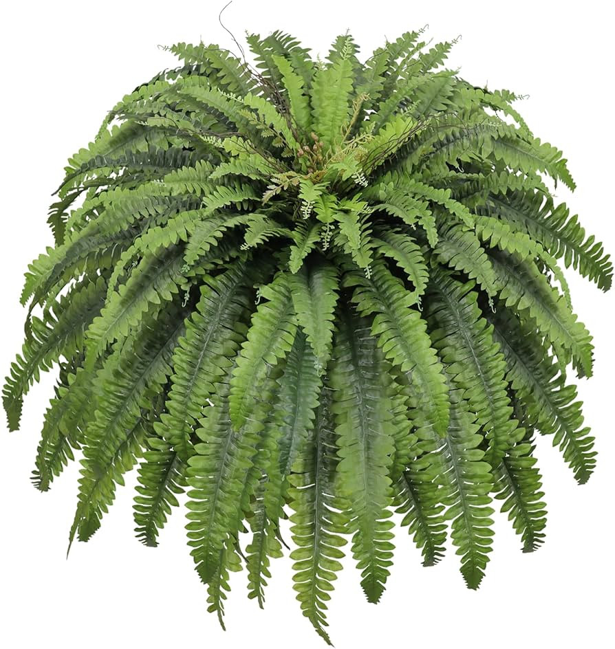 50" Fake Ferns Artificial Plants Large, 98 Fronds Artificial Ferns for Outdoors and Indoors, Suit... | Amazon (US)