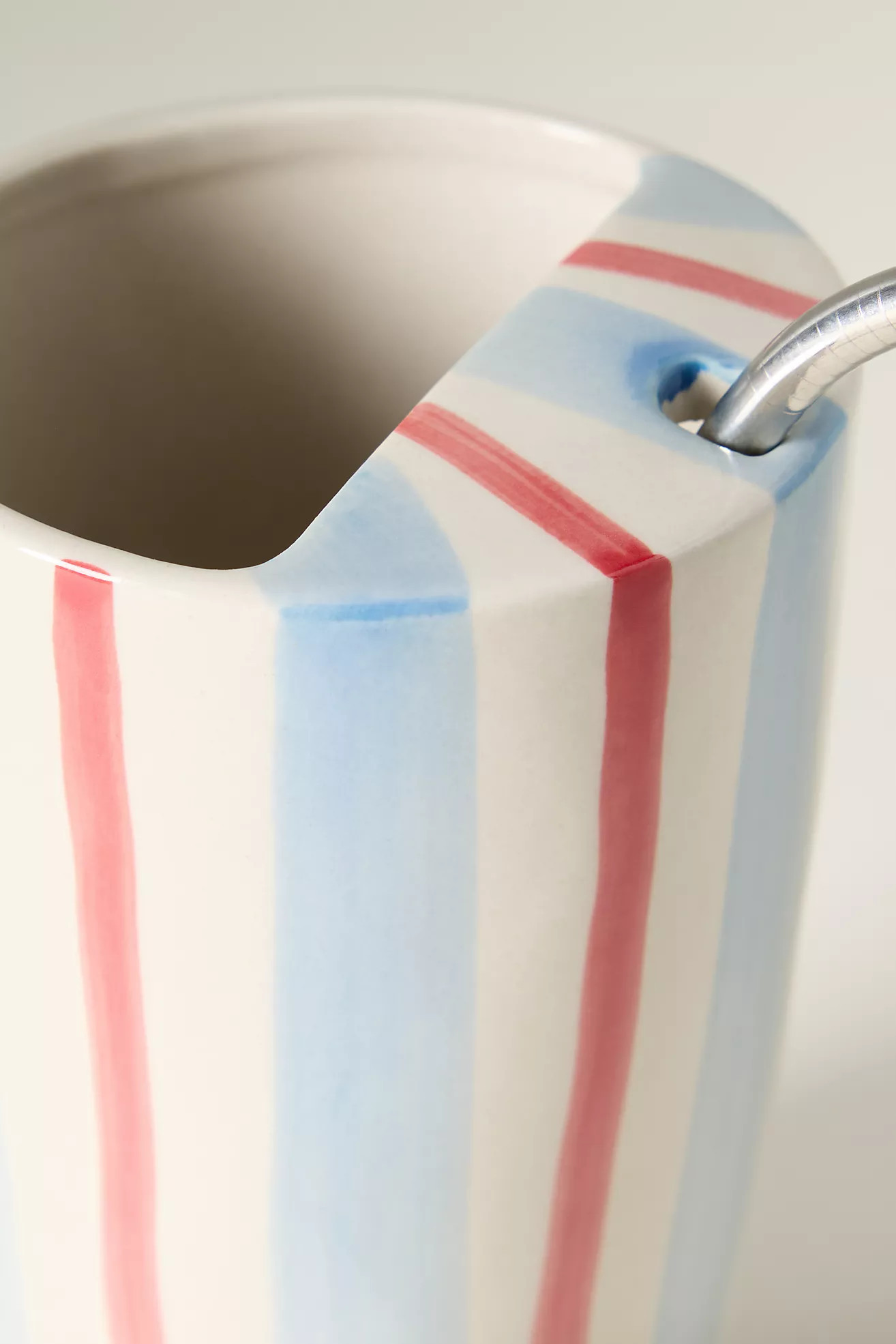 Daily Stripe Stoneware Demi Lid Sipper | Anthropologie (US)