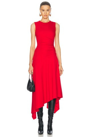 AKNVAS Remi Dress in Red | FWRD 