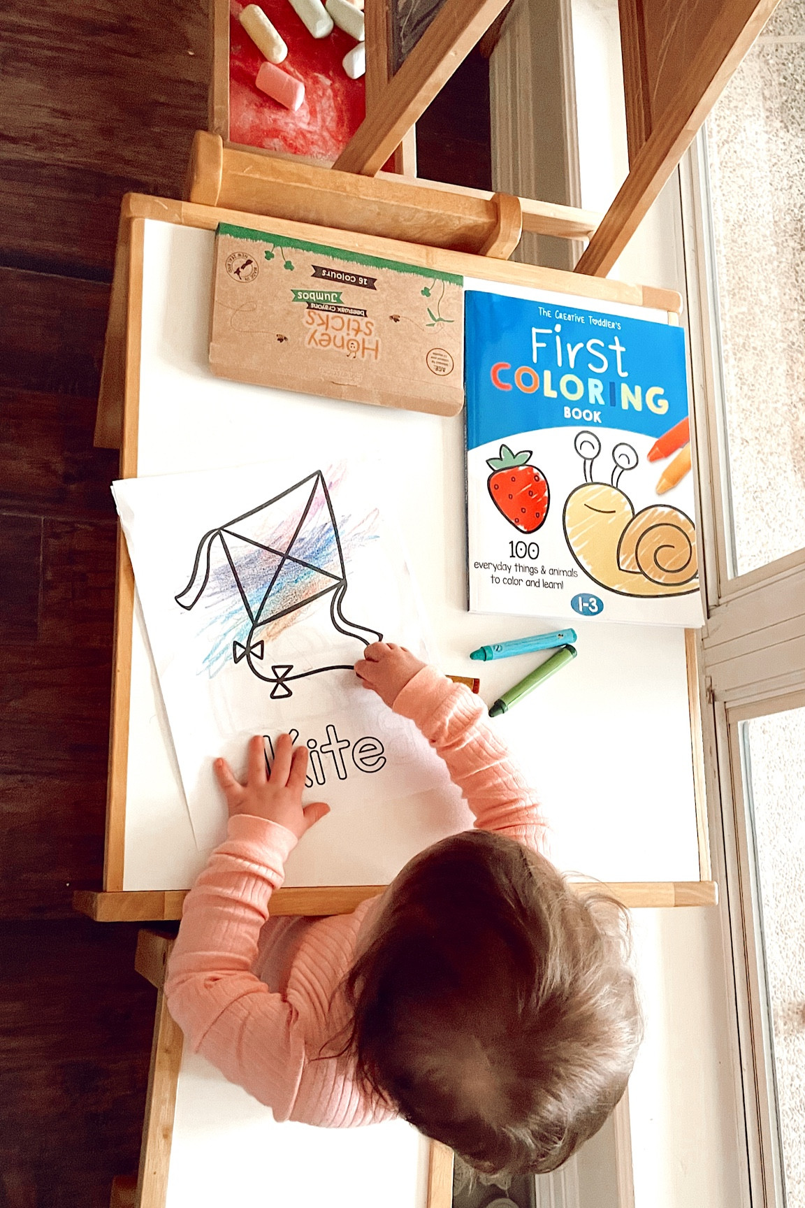 Toddler first coloring book 
Non toxic crayons 
Toddler table and chairs 
Chalkboard 
Playroom  
Toddler Amazon finds 


#LTKkids #LTKfamily