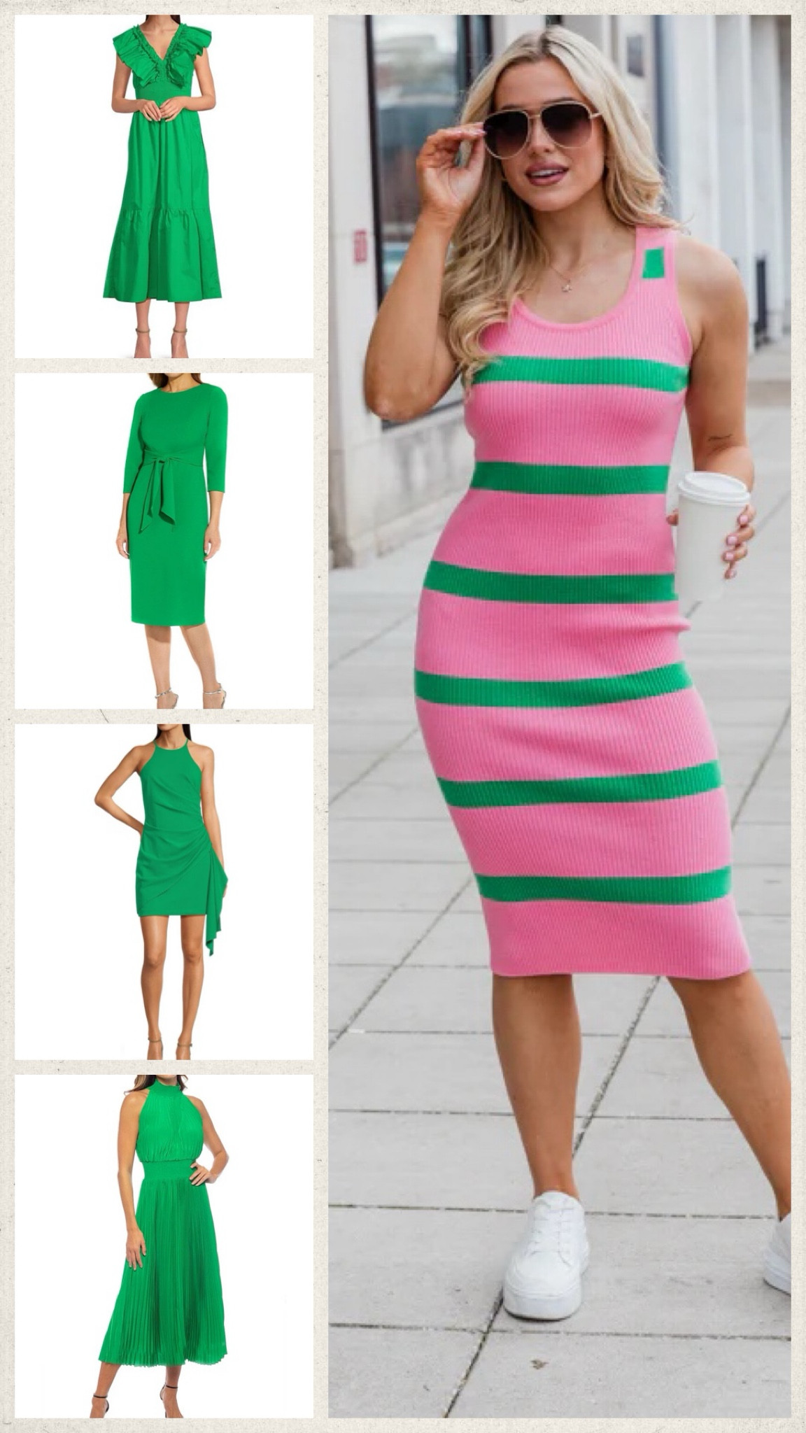 More green dresses with touch of pink!!! #hocspring 

#LTKActive #LTKOver40 #LTKFitness