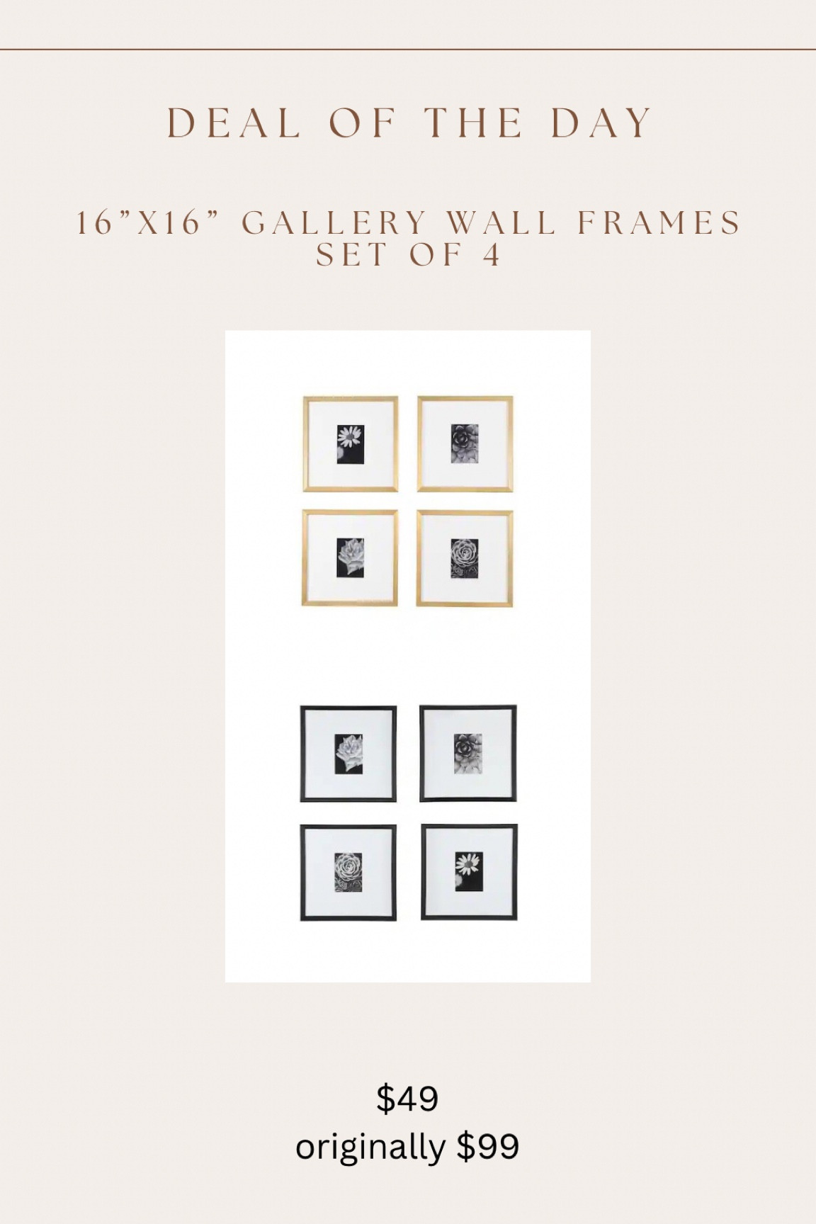 Last minute Cyber Weekend deal! Best price I’ve seen for 16”x16” frames! The set of 4 is 50% off!!

#LTKsalealert #LTKhome #LTKCyberWeek