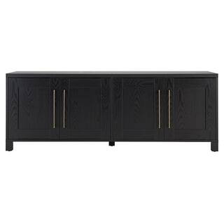 Meyer&CrossChabot 68 in. Black Grain TV Stand Fits TV's up to 75 in.(8) | The Home Depot
