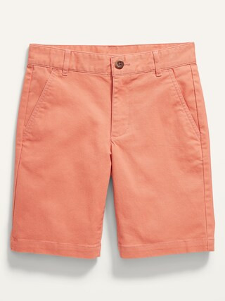 Built-In Flex Flat-Front Straight Twill Shorts for Boys | Old Navy (US)