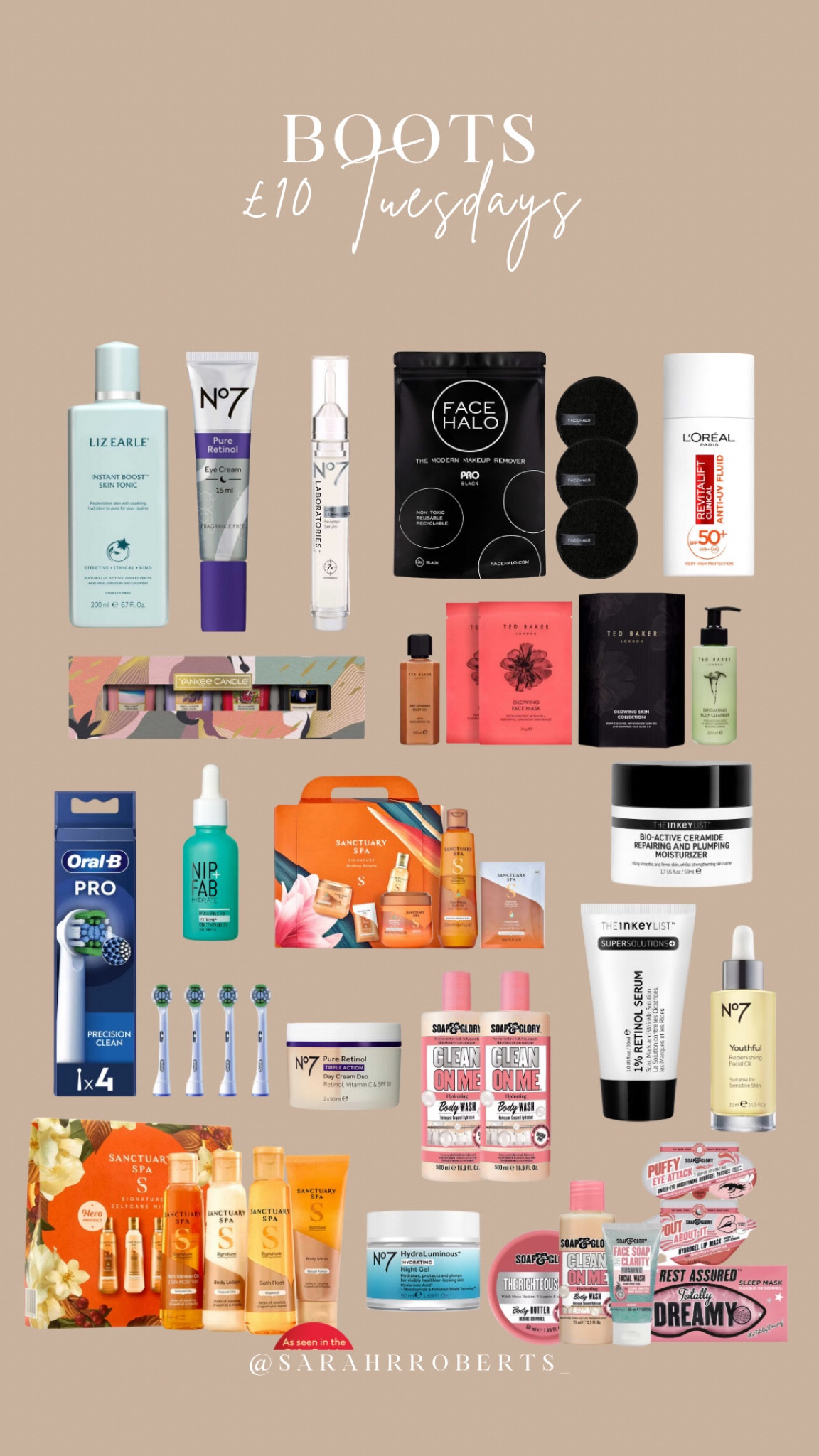 Boots £10 Tuesday’s 🛍️ some great pieces in there today! Perfect for Christmas presents 

#LTKgiftguide #LTKskincare #LTKbeauty