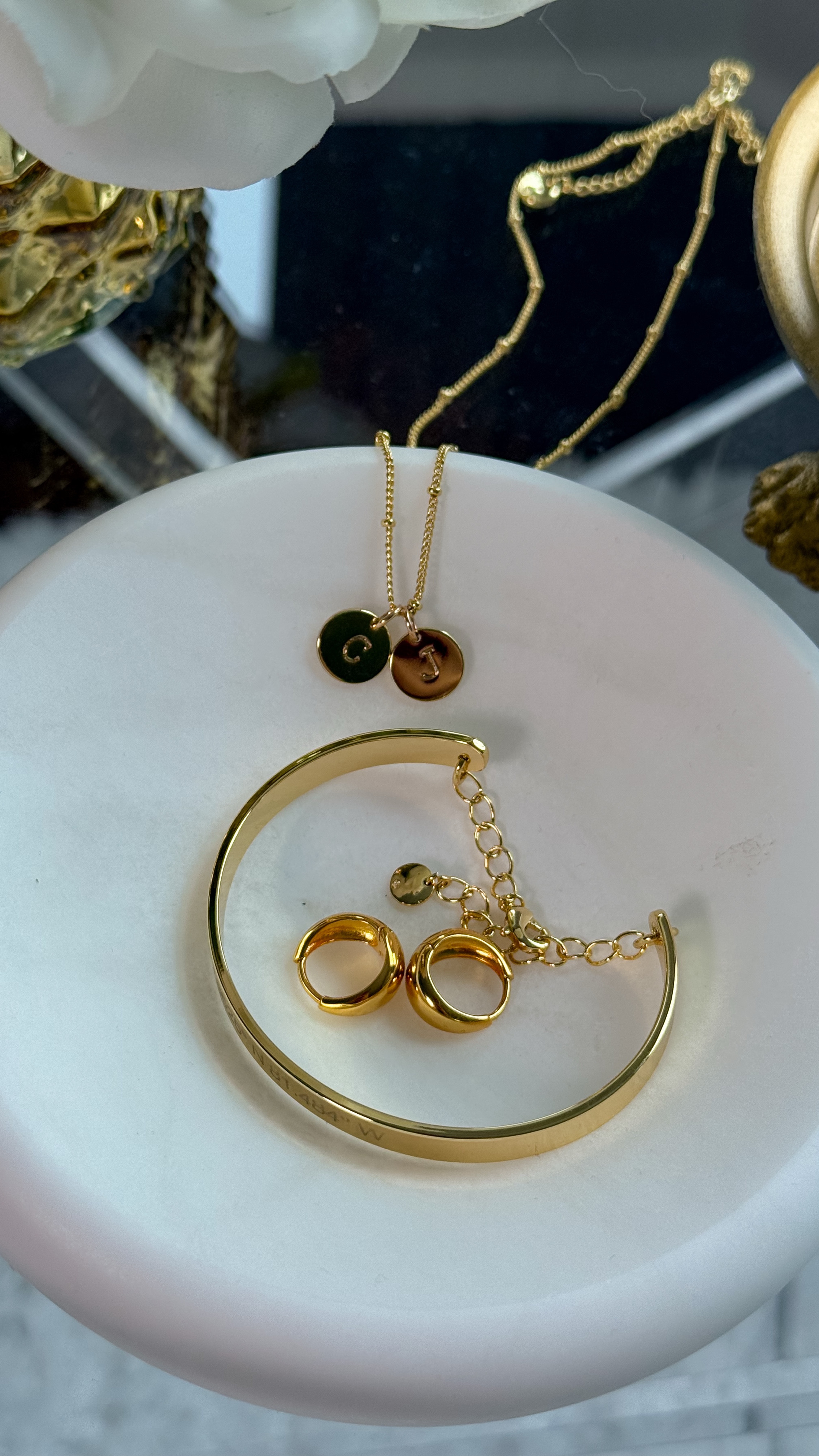 Jewelry faves by @Brook&York

I’ve been loving my new bling so much that I haven’t taken it off! Which is not like me. Normally I switch my jewelry daily, but I’m obsessed with my new pieces from Brook & York.

The Madeline Two Initial Pendant is my favorite. Mine has a C & J initial for Jimmy & Caroline 🫶🏻🥹
& the Aubrey Vermeil Huggies are the perfect classic hoop. 
The Gwen Coordinate Cuff bracelet is extra special to me. It’s customized with the coordinates of our first home together. 

If you’re looking for timeless and classic jewelry pieces, look no further. Brook & York has it all from diamonds, to engraved custom pieces. 

Shop my Brook & York favorites at the links below!

#brookandyork #ad #jewelry #necklace #earrings #hoops #bracelet #cuffbracelet #engravedjewelry #customjewelry

#LTKGiftGuide #LTKFindsUnder100 #LTKStyleTip