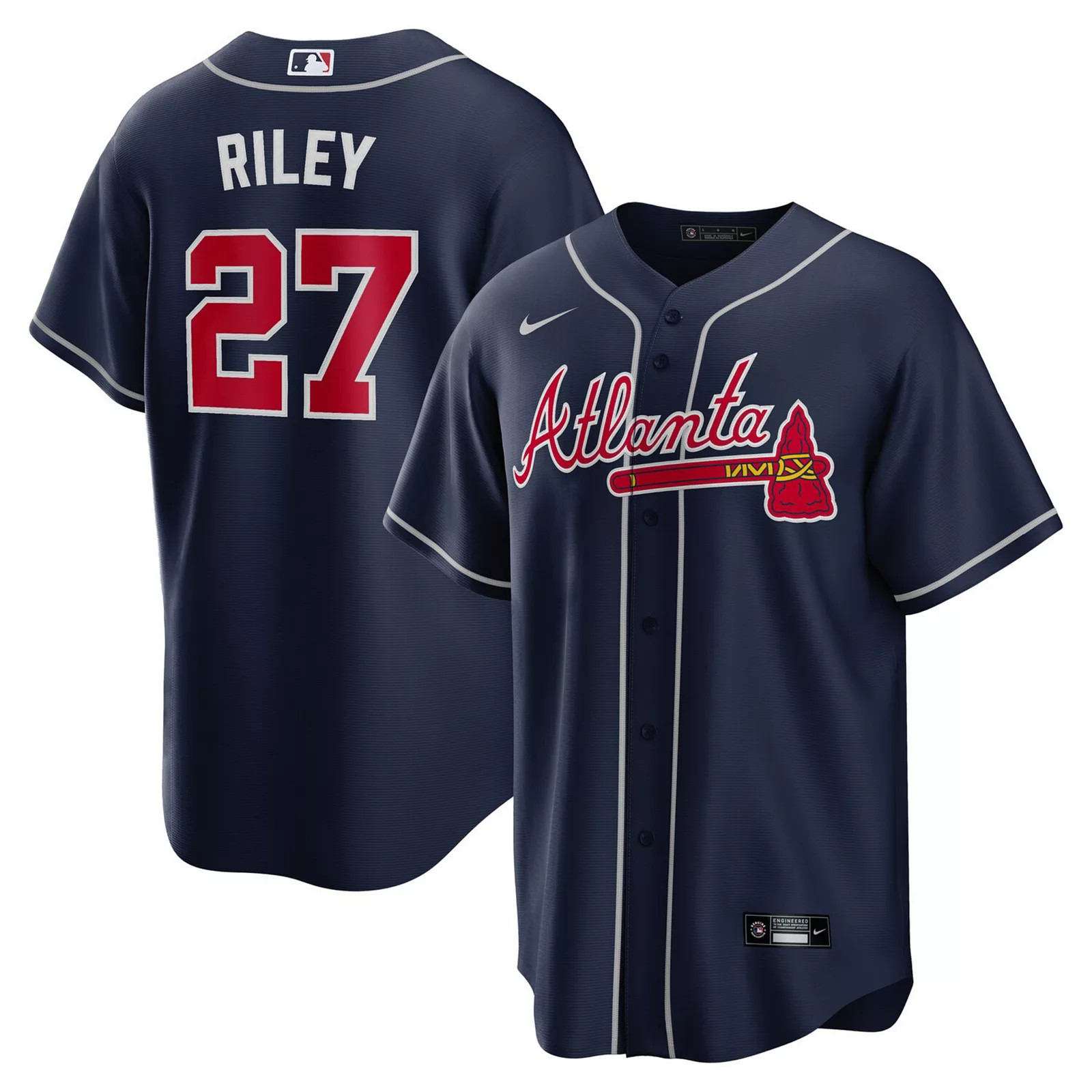 Men's Nike Austin Riley Navy Atlanta Braves Alternate Replica Jersey, Size: 3XL, Blue | Kohl's